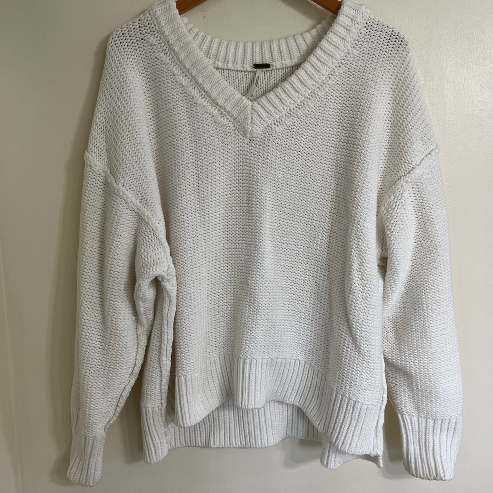 Free People Alli Sweater Chunky Cable Knit XS